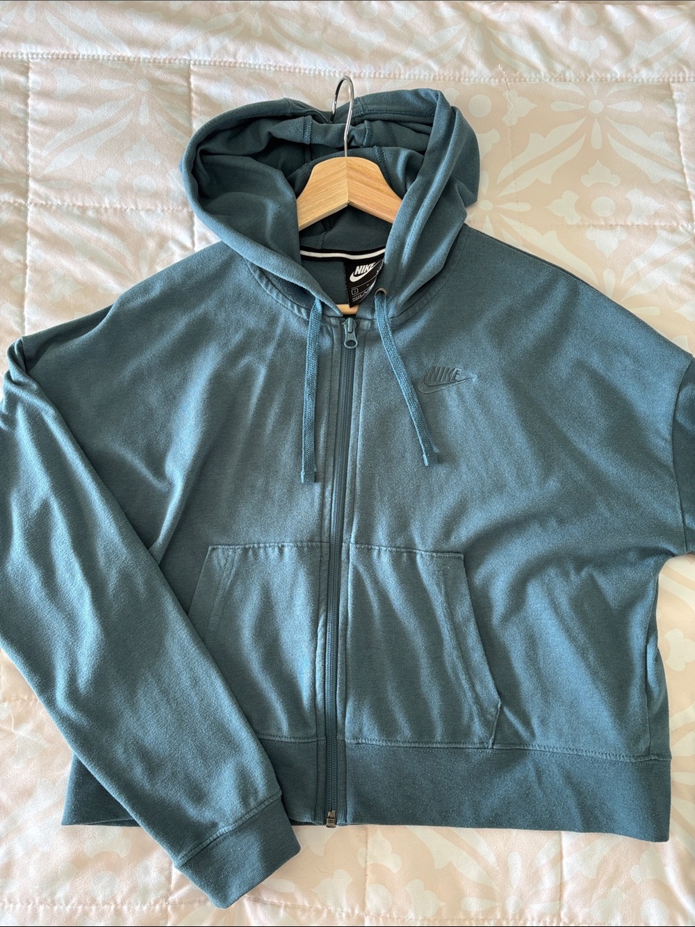 Nike Women’s Teal Zip-Up Hoodie